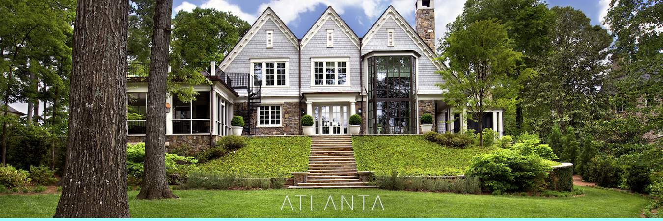 Residential  Interior design, Atlanta Country Club. Rear view